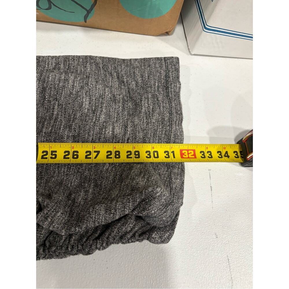 Aventura Heathered Gray Quarter-Zip Ruched Outdoor Tunic Top Womens Large Cotton - Picture 7 of 7